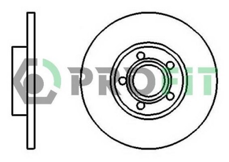 Диск гальмівний PROFIT 5010-0324 (фото 1)