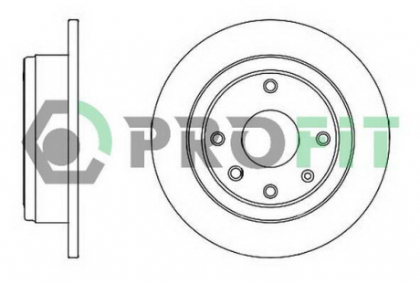 Гальмівний диск задній Лачетті PROFIT 5010-2002