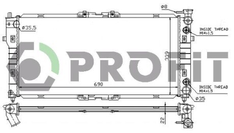 Радіатор охолоджування PROFIT PR 3030A3 (фото 1)