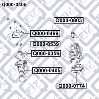 Пильовик переднього амортизатора Q-FIX Q0000405