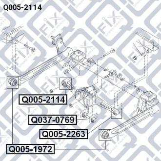 Сайлентблок важеля задньої балки Q-FIX Q0052114