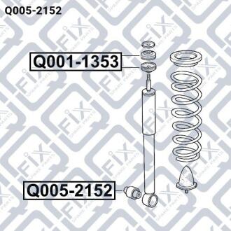 Сайлентблок заднього амортизатора Q-FIX Q0052152