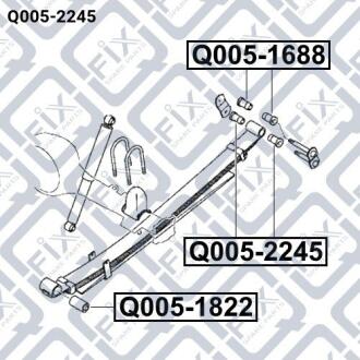 Втулка задньої ресори Q-FIX Q0052245