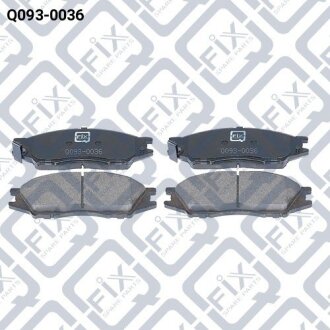 Колодки гальмівні передні дискові Q-FIX Q0930036