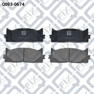 Колодки гальмівні передні Toyota Camry 2.4, 2.5, 3.5 01.06–/Lexus ES Q-FIX Q0930674
