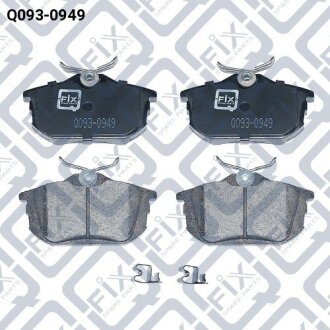 Колодки гальмівні задні дискові Q-FIX Q0930949 (фото 1)