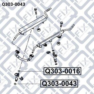 Кільце ущільнювача форсунки уприскування палива Q-FIX Q3030043