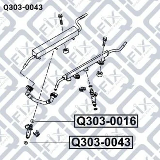 Кільце ущільнювача форсунки уприскування палива Q-FIX Q3030043