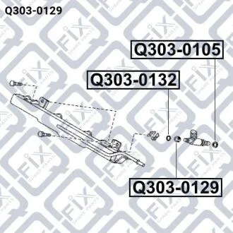 Кільце ущільнювача форсунки уприскування палива Q-FIX Q3030129