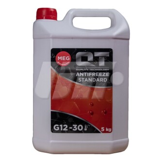 Антифриз QT MEG STANDARD -30 G12 червоний 5кг Qt oil QT551305