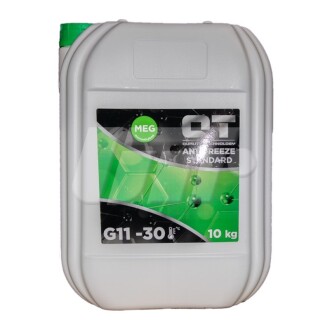 Антифриз QT MEG STANDARD -30 G11 зелений 10кг Qt oil QT5523010