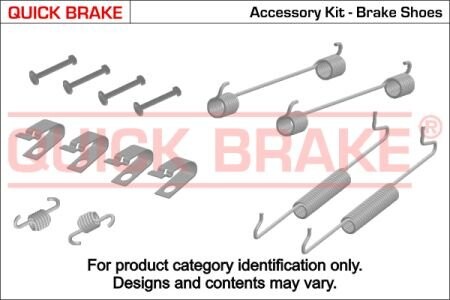 Комплект пружинок колодок стояночного гальма QUICK BRAKE 105-0881 (фото 1)