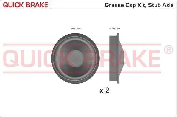 Захисна кришка маточини колеса QUICK BRAKE 9828K (фото 1)