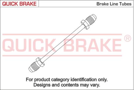 Гальмівна трубка з фітингами QUICK BRAKE CU-1340A-A