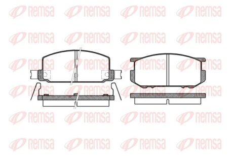 Колодки гальмівні дискові REMSA 0109.22
