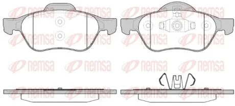 Колодки гальмівні дискові REMSA 0962.40