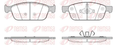 Колодки гальмівні дискові (комплект 4 шт) REMSA 1510.50