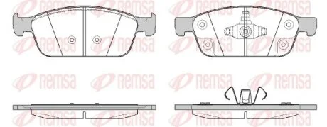 Колодки гальмівні дискові (комплект 4 шт) REMSA 1510.50