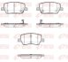 Колодки гальмівні дискові (комплект 4 шт) REMSA 1630.02 (фото 1)