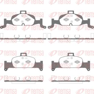 Колодки гальмівні дискові (комплект 4 шт) REMSA 1691.10