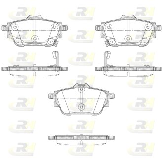 Колодки гальмівні дискові (комплект 4 шт) REMSA 1929.02