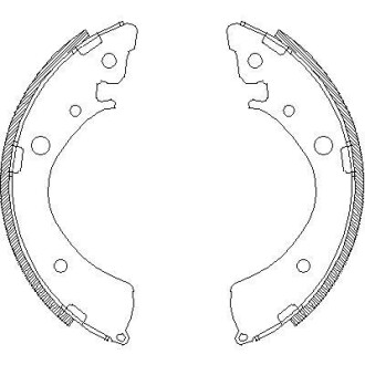 Колодки гальмівні барабанні REMSA 4367.00