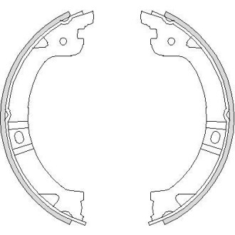 Колодки гальмівні барабанні REMSA 4744.00