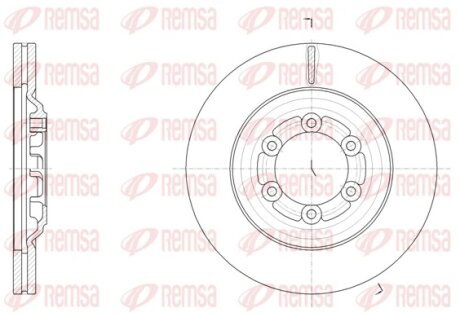 Диск гальмівний REMSA 6151010