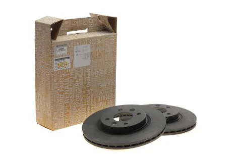 Диск тормозной передний (к-т 2 шт) Renault Megane 96-02, Dachia Logan 04- 259 mm RENAULT 402062984R