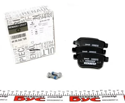 Колодки задие дисковые Renault Kangoo 08- RENAULT 440604876R
