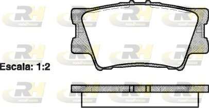Гальмівні колодки дискові на TOYOTA Camry "R "06-"11 ROADHOUSE 2123100