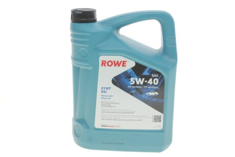 Олива моторна HIGHTEC SYNT RSi SAE 5W-40 (5 L) ROWE 20068-0050-99