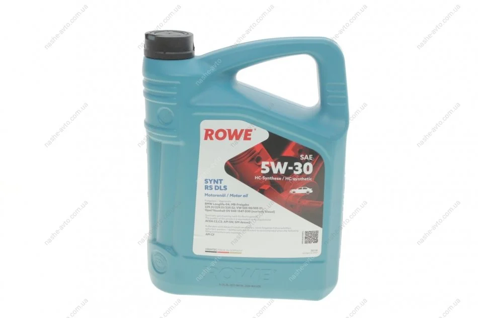 Олива моторна HIGHTEC SYNT RS DLS SAE 5W-30 (4 L) ROWE 20118-0040-99 (фото 1)