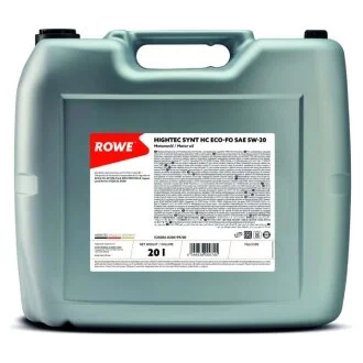 Олива моторна HIGHTEC SYNT HC ECO-FO SAE 5W-20 (20L) ROWE 20206-0200-99