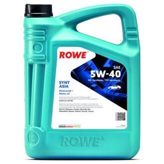 Олива моторна HIGHTEC SYNT ASIA SAE 5W-40 (5L) ROWE 20246-0050-99
