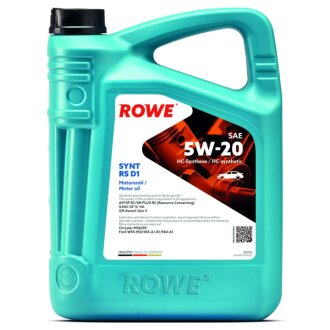 Олива моторна HIGHTEC SYNT RS D1 SAE 5W-20 (4L) ROWE 20342-0040-99