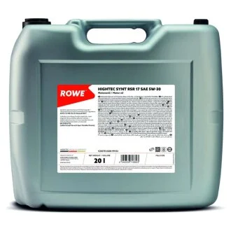 Олива моторна HIGHTEC SYNT RSR 17 SAE 5W-30 (20L) ROWE 20370-0200-99