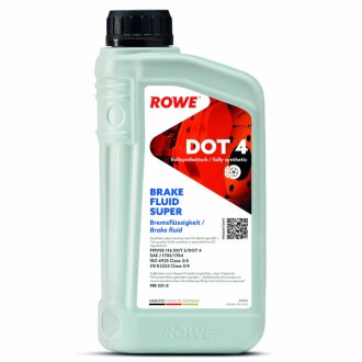 Гальмівна рідина HIGHTEC BRAKE FLUID SUPER DOT 4 (1L) ROWE 25102-0010-99
