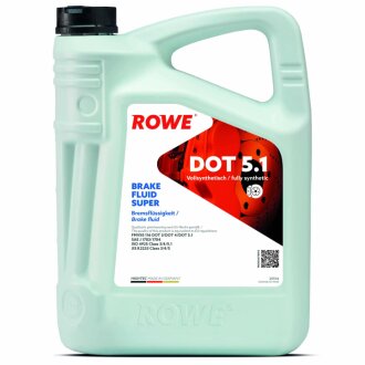 Гальмівна рідина HIGHTEC BRAKE FLUID SUPER DOT 5.1 (5L) ROWE 25104-0050-99