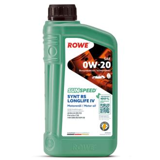 Олива моторна SUNSPEED SYNTH RS LONGLIFE IV SAE 0W-20 (1 L) ROWE 4920036-0010-99