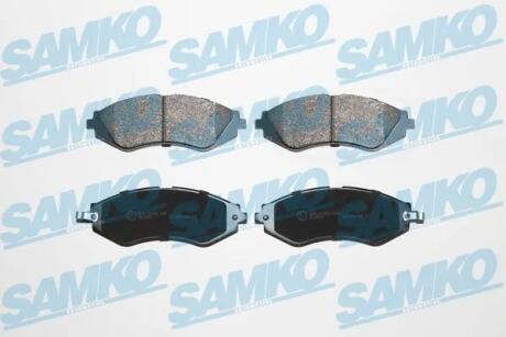 Гальмівні колодки, дискове гальмо (набір) SAMKO 5SP729