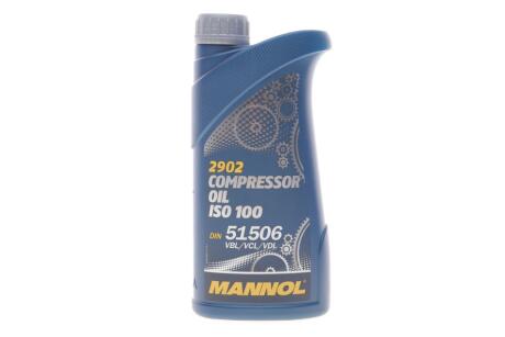 Олива компресорна Compressor Oil ISO 100 (1 Liter) Mannol 2902-1