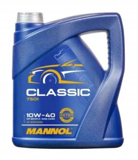 Масло ДВС 10W-40 Classic SN/CH-4, ACEA A3/B4, 4л, п/синт. Mannol MN75014