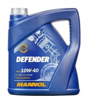 Масло ДВС 10W-40 Defender API SP, ACEA A3/B4, 4л, п/синт. Mannol MN75074