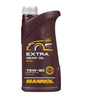 Масло трансмисс. 75W-90 Extra Gear, API GL-4/GL-5 LS, 1л, синт. Mannol MN81031