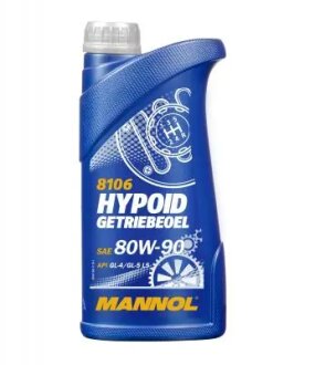 Масло трансмисс. 80W-90 Hypoid GL-4/GL-5 LS, 1л, мин. Mannol MN81061