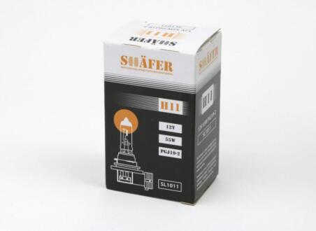 Лампа галогенова H11 12V 55W PGJ19-2 SHAFER SL1011