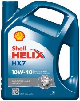 Олива моторна Helix HX7 SAE 10W-40 (Каністра 5л) SHELL 550070413