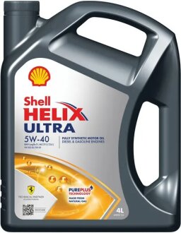 Олива моторна Helix Ultra SAE 5W-40 (Каністра 4л) SHELL 550073588