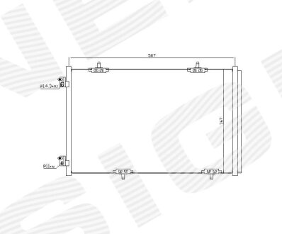 Радіатор кондиціонера CITROEN C-ELYSEE Signeda RC940333